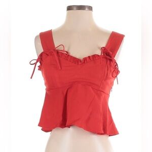 NWT Zara Women’s Red Sleeveless Blouse